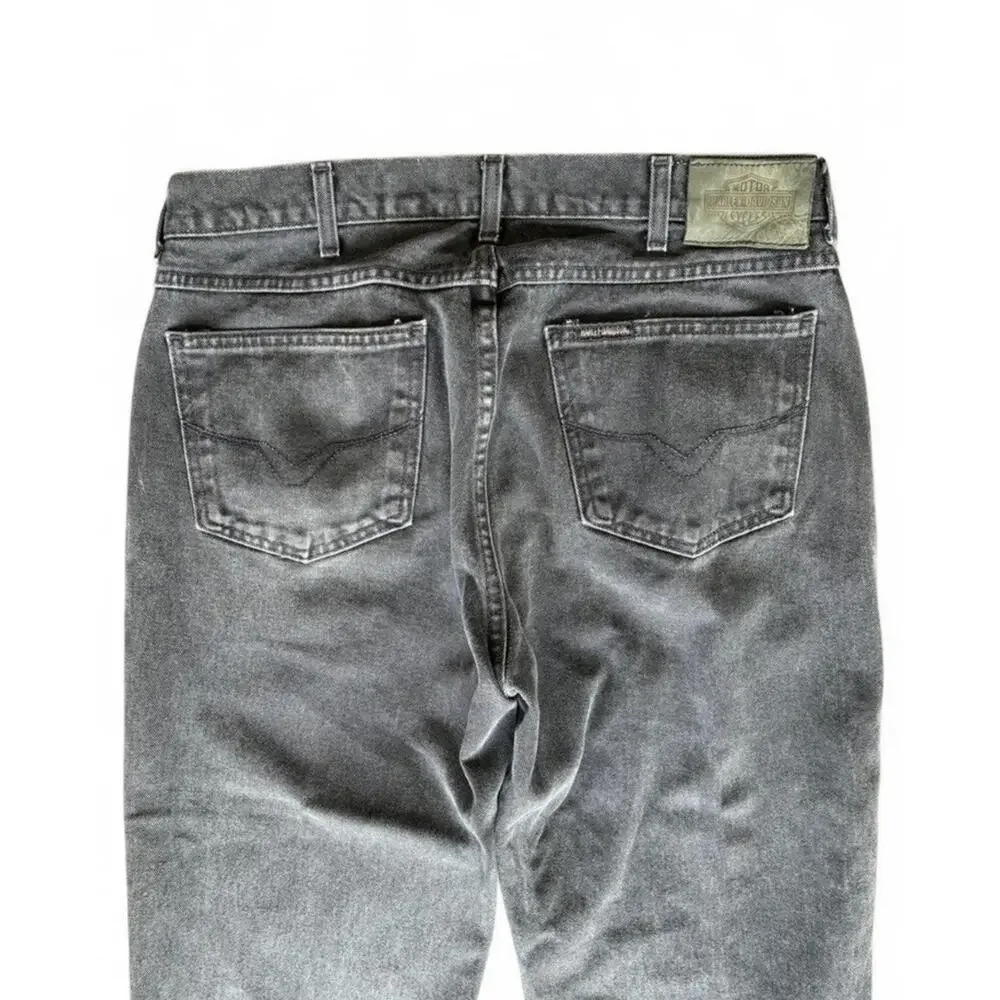 Vintage men’s Harley Davidson black denim jeans 36x30